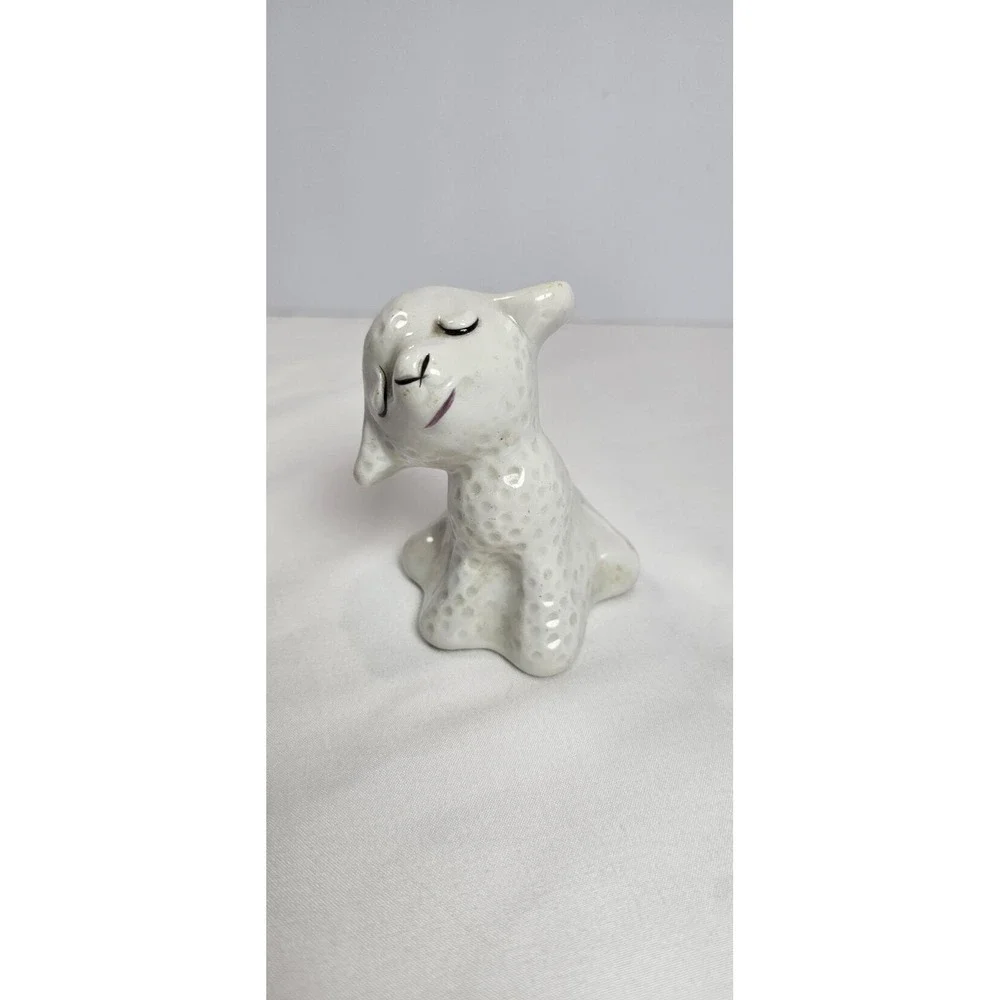 Van Tellingen Lamb Hugger Salt Shaker Missing The Girl‎ Pepper Vintage Ceramic